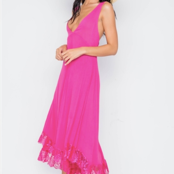 Sensemille Dresses & Skirts - Womens large pink mumu dress from Sensmill